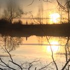 Sonnenuntergang am Tiefen Teich