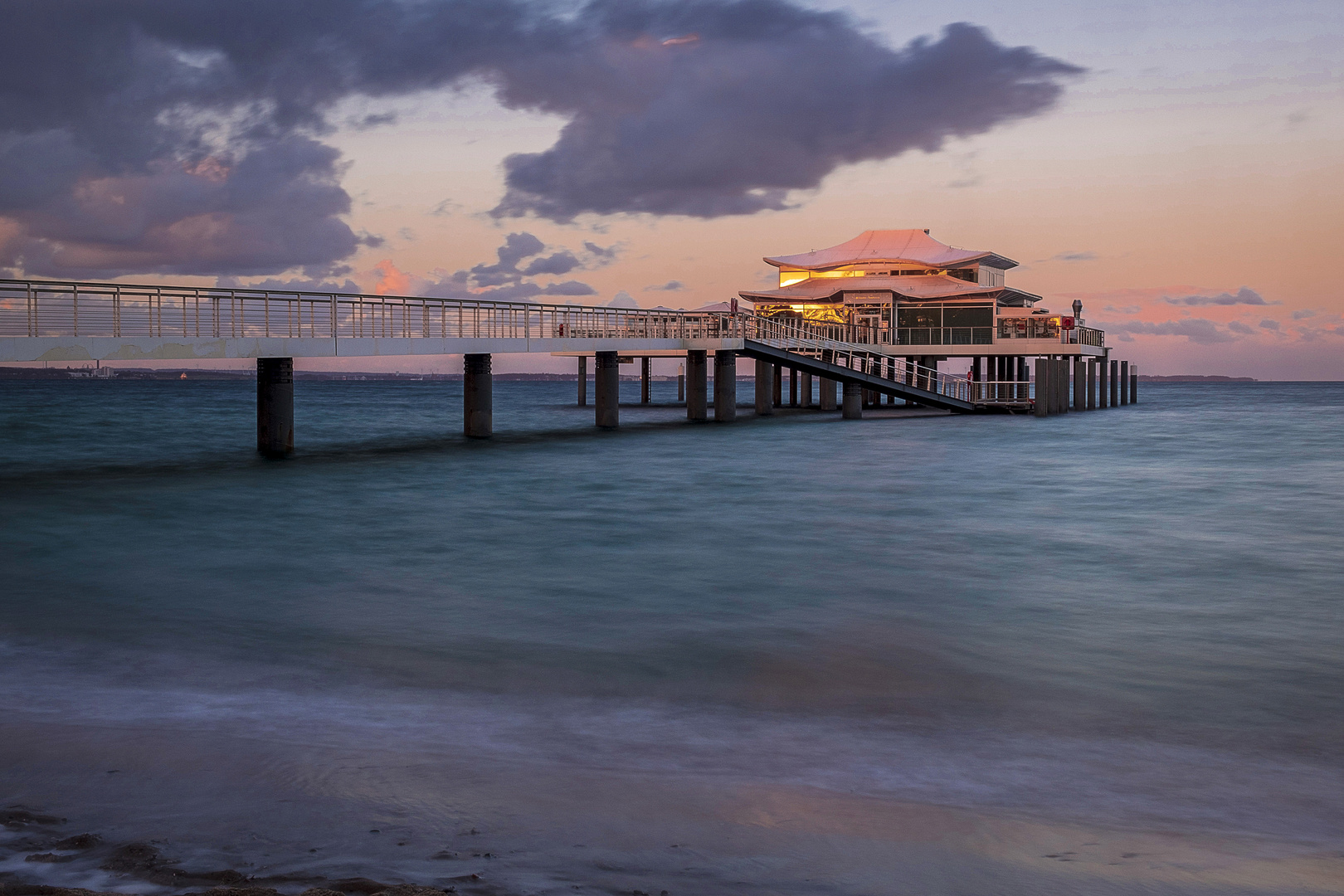 Sonnenuntergang am Timmendorfer Strand