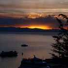 Sonnenuntergang am Titicacasee von Copacabana aus