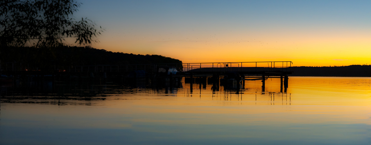 Sonnenuntergang am Tollensesee MV