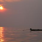 Sonnenuntergang am Tonle Sap