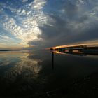 Sonnenuntergang am Tor von Usedom