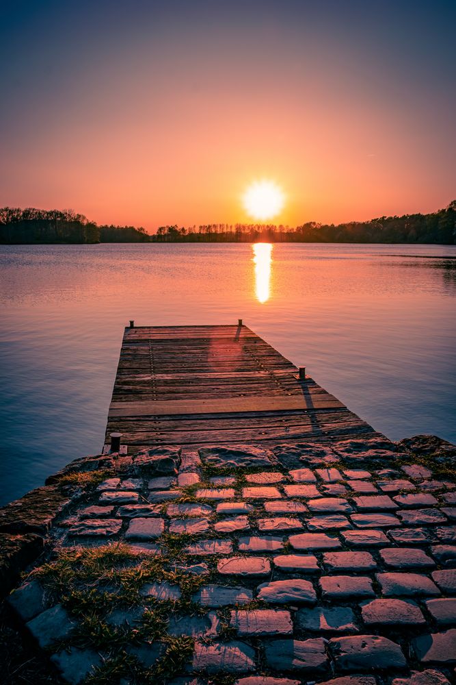 Sonnenuntergang am Torfmoorsee Foto & Bild sunset, sonnenuntergang