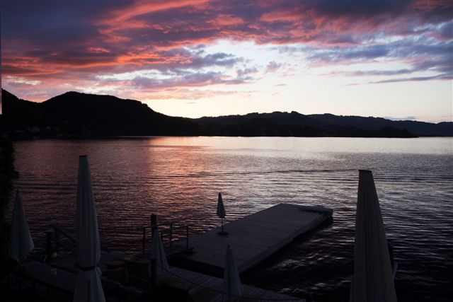 Sonnenuntergang am Traunsee