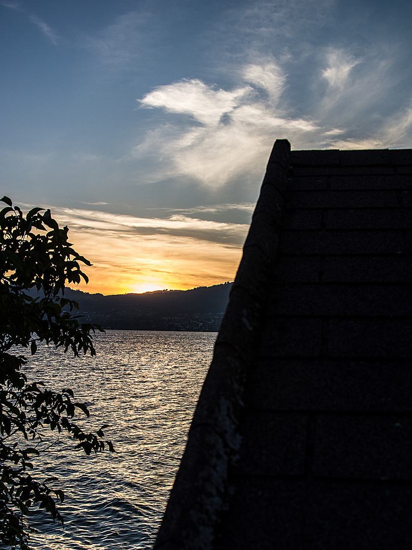 Sonnenuntergang am Traunsee