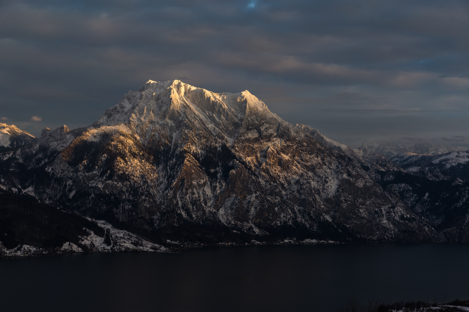 Sonnenuntergang am Traunstein Foto & Bild | landschaft ...