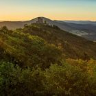 Sonnenuntergang am Trifels