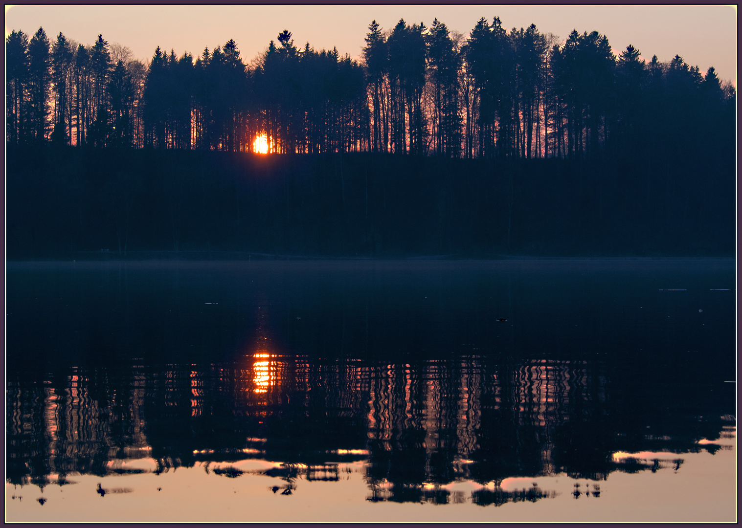 Sonnenuntergang am Türlersee