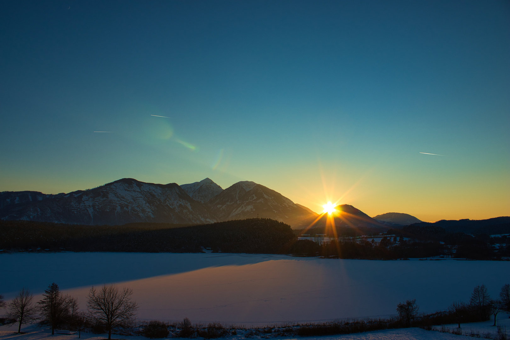 Sonnenuntergang am Turnersee