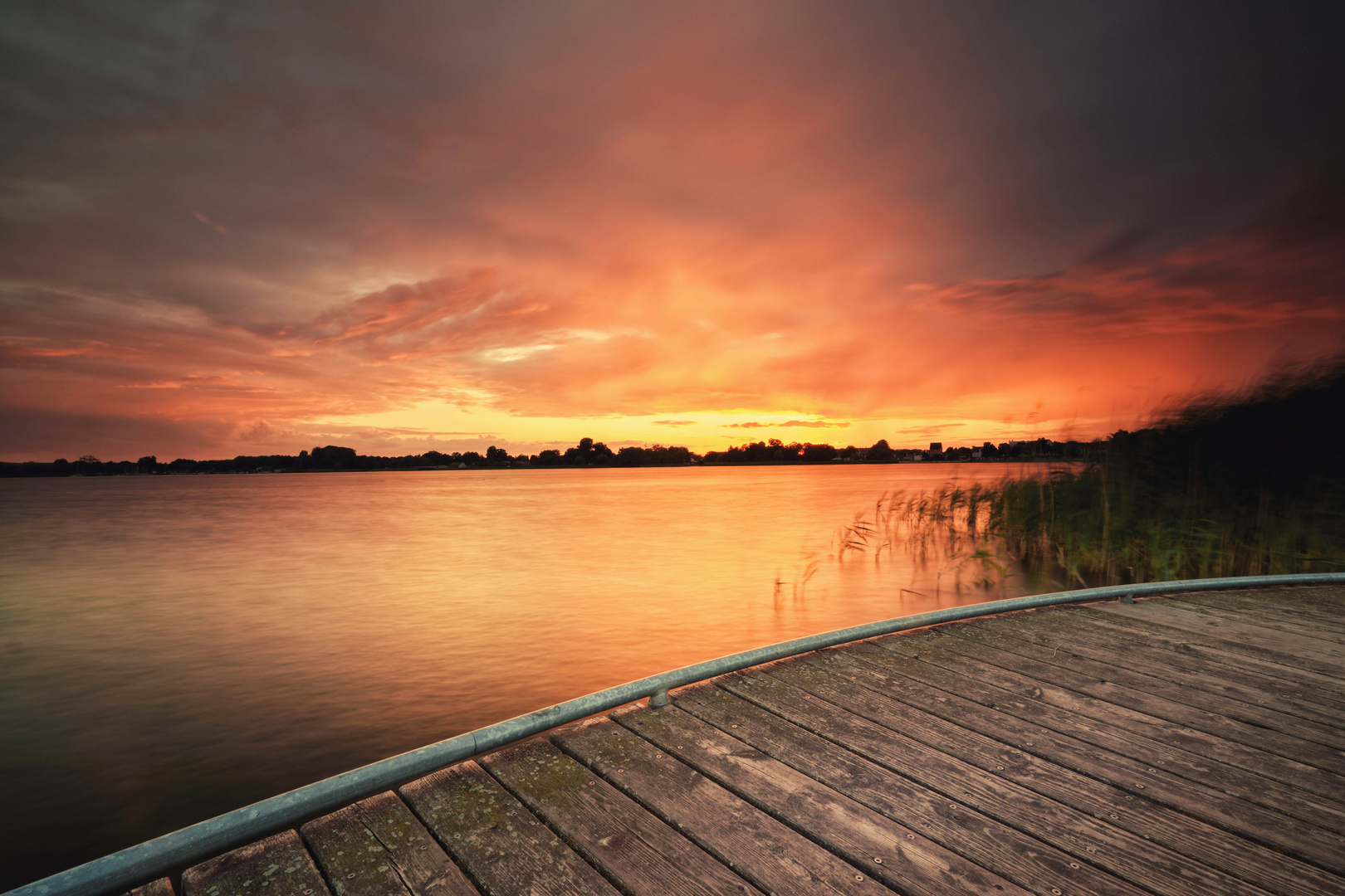 Sonnenuntergang am Uckersee