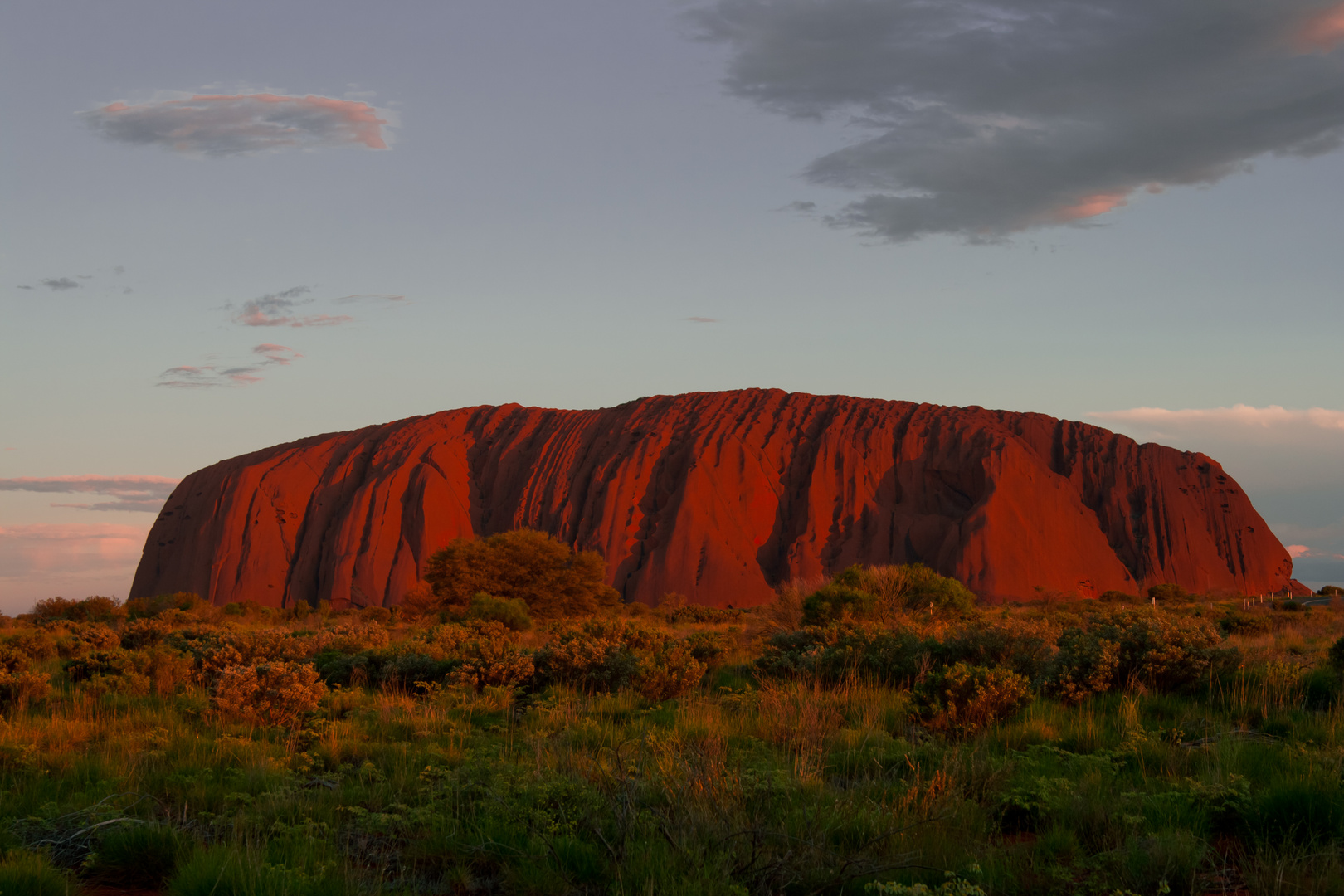 Sonnenuntergang am Uluru/Ayers Rock