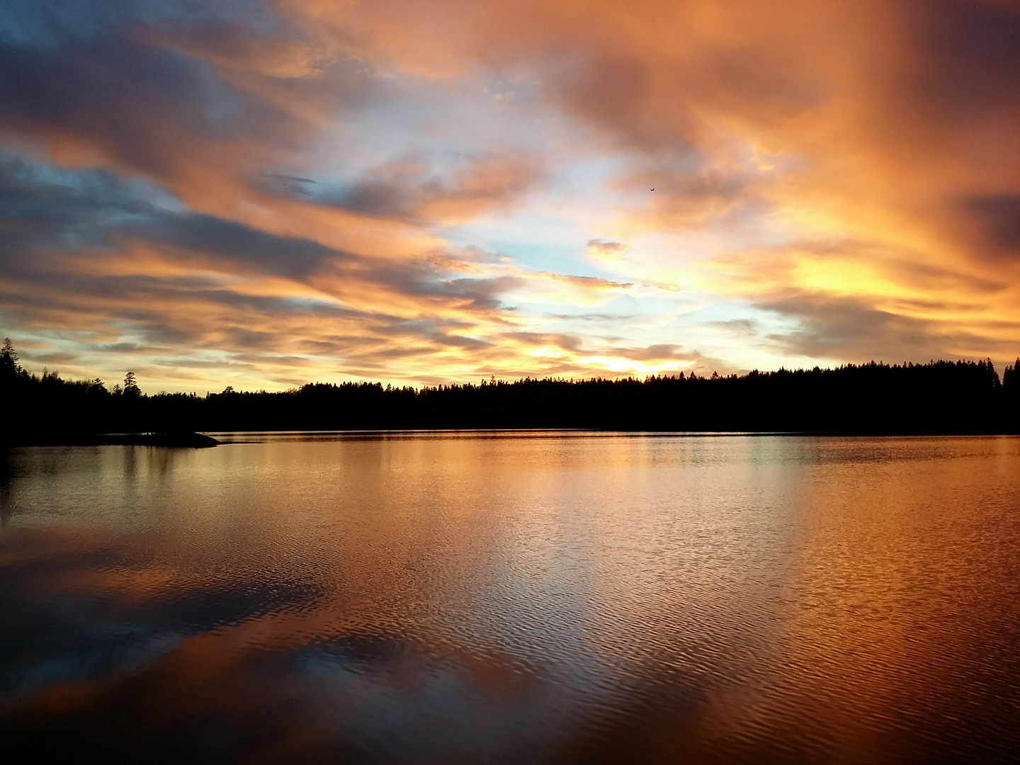 Sonnenuntergang am Ulvsjön