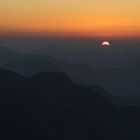 Sonnenuntergang am Untersberg