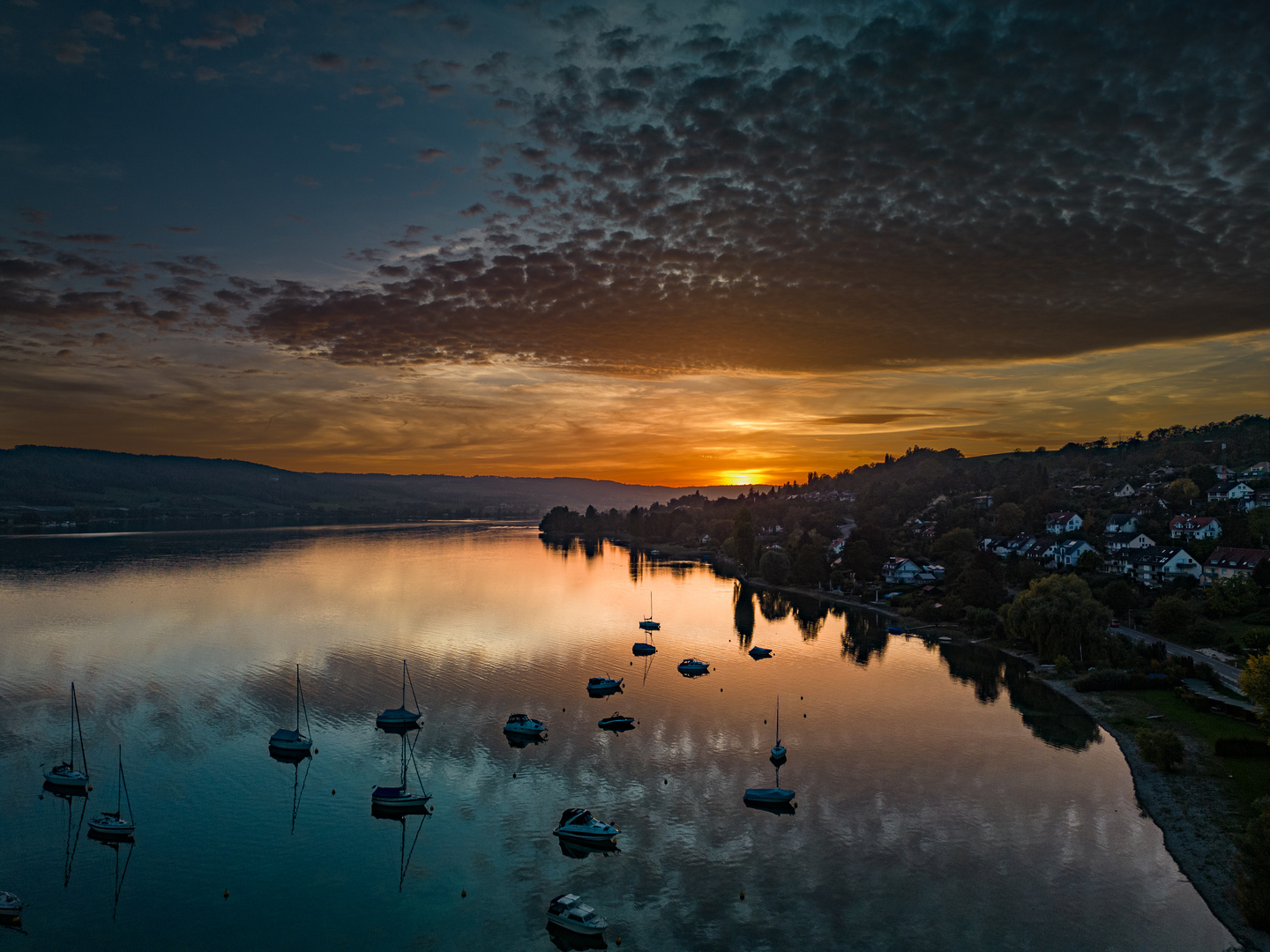 Sonnenuntergang am Untersee