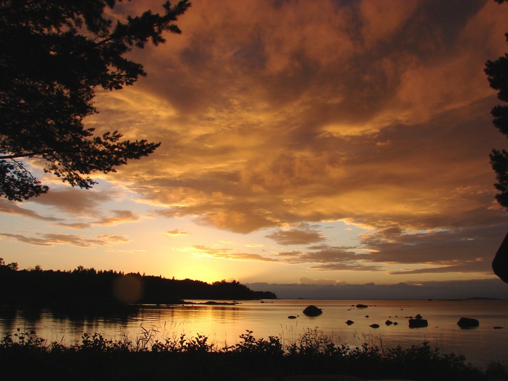 Sonnenuntergang am Vänern