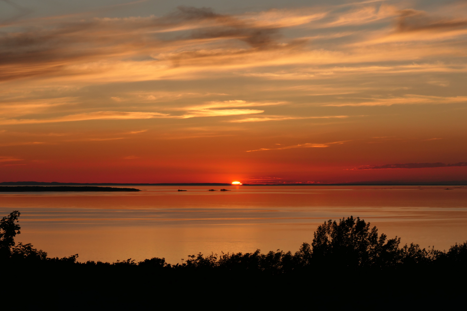 Sonnenuntergang am Vänern