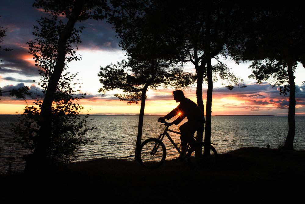 Sonnenuntergang am Vänern See - Schweden