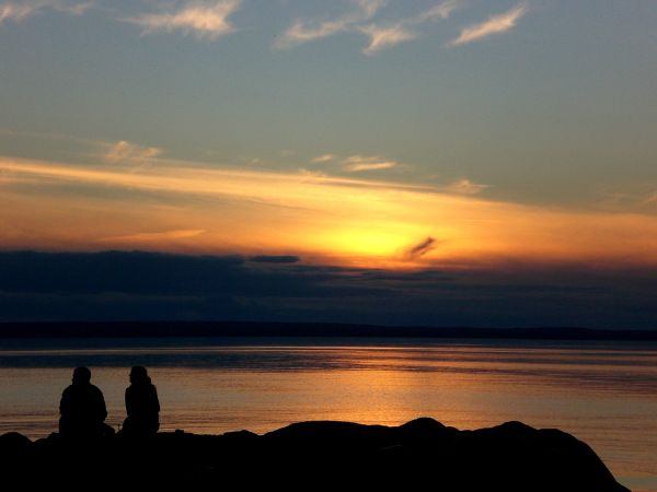 Sonnenuntergang am Vännern