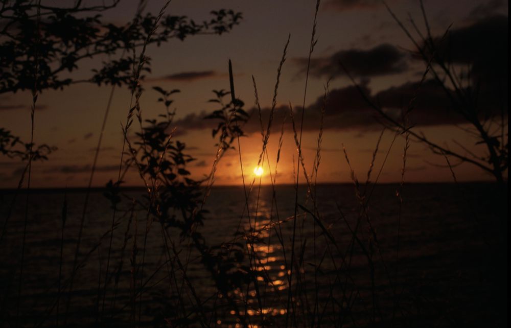 Sonnenuntergang am Vättern bei Gränna