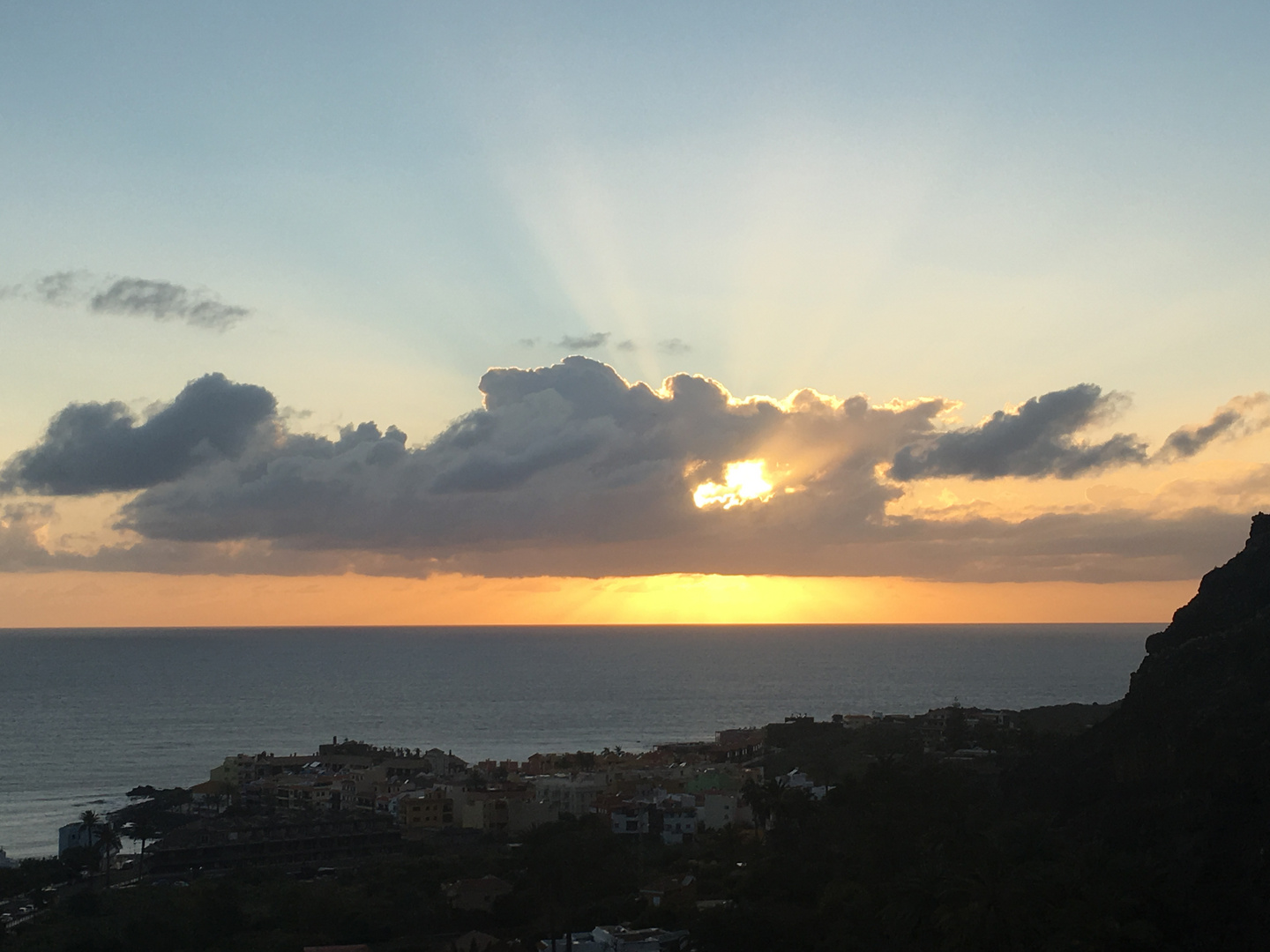 Sonnenuntergang am Valle Gran Rey