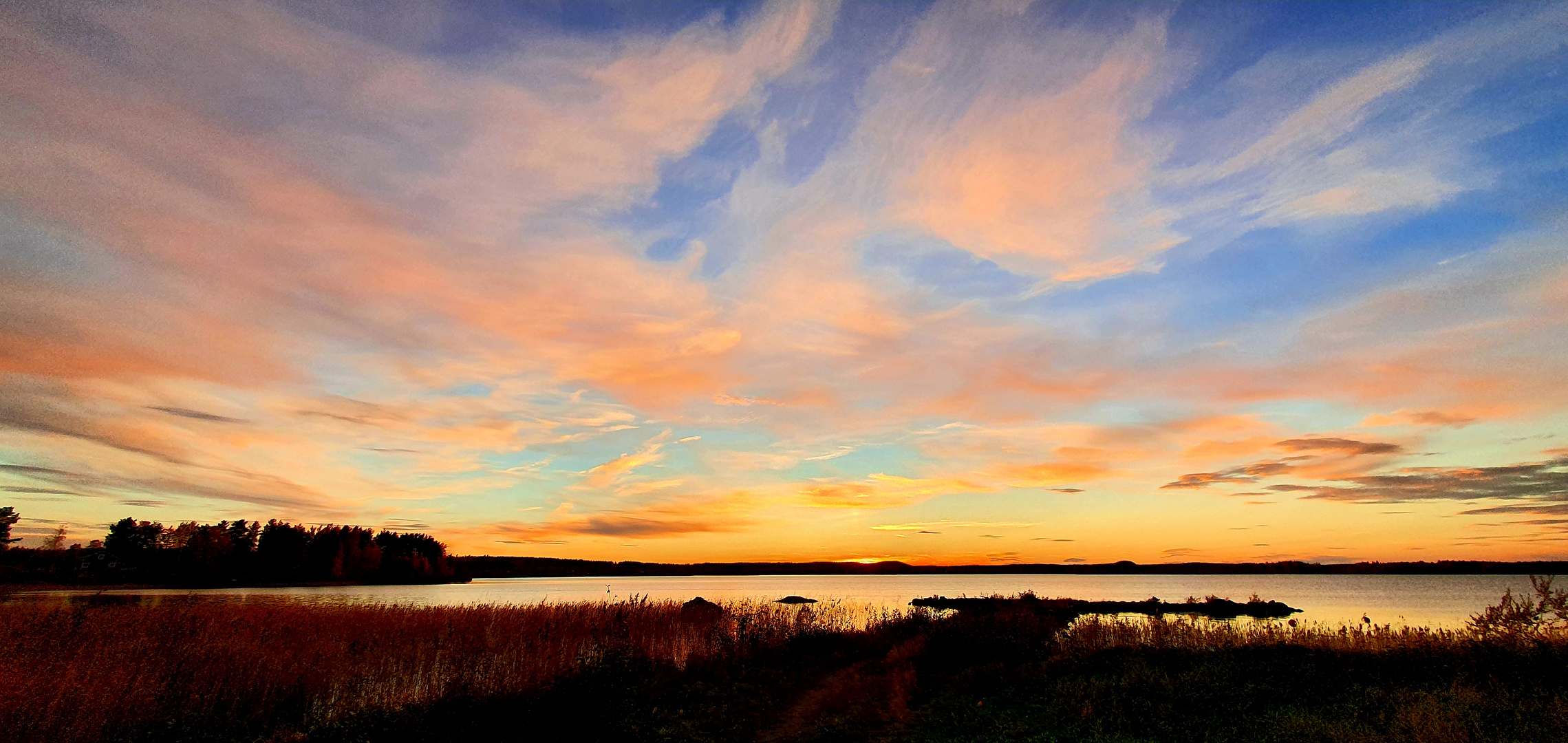 Sonnenuntergang am Varuträsk