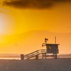 Sonnenuntergang am Venice Beach in Los Angeles