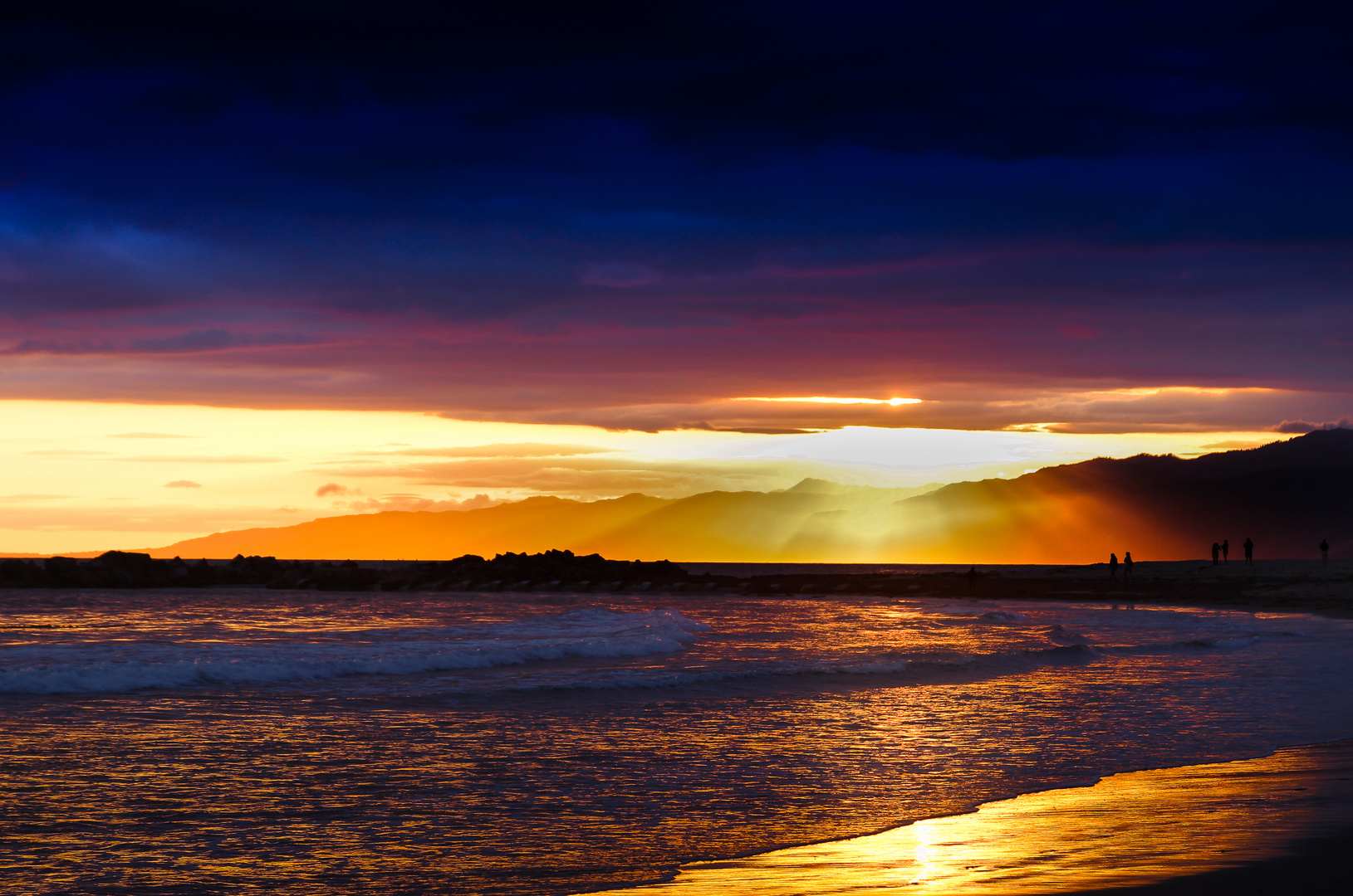 Sonnenuntergang am Venice Beach L.A.