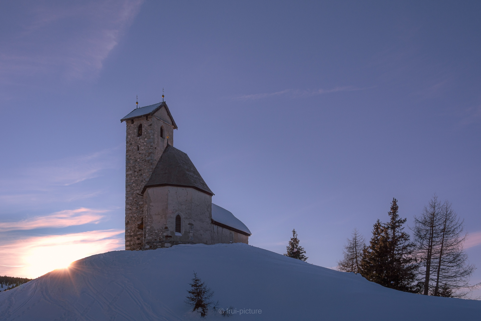 Sonnenuntergang am Vigiljoch