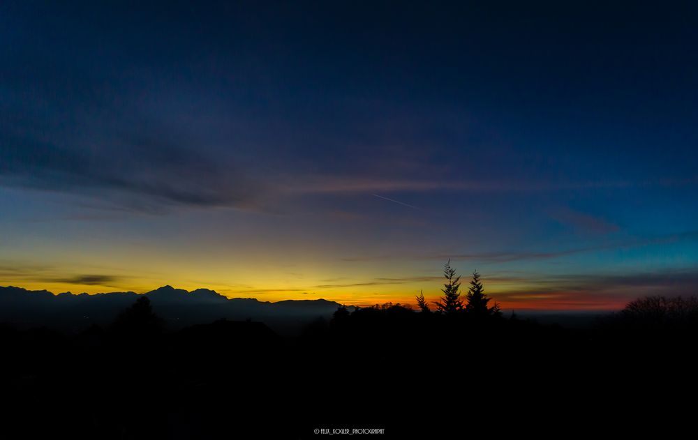 "Sonnenuntergang am Voggenberg"