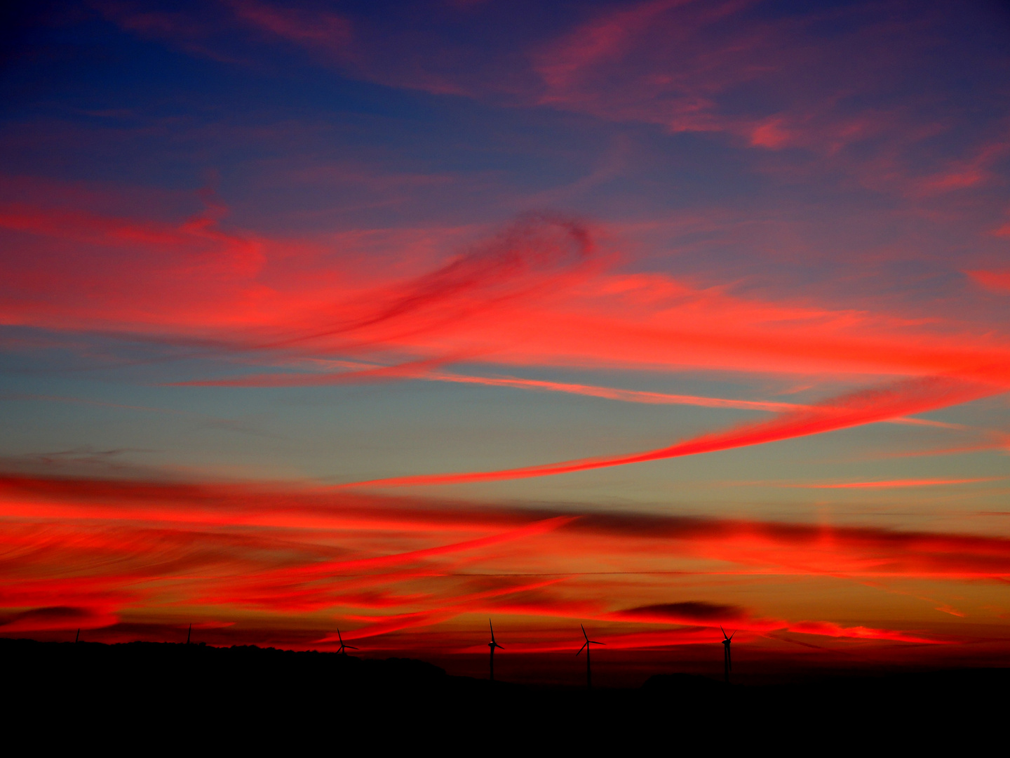 Sonnenuntergang am Vollmond, bei...............