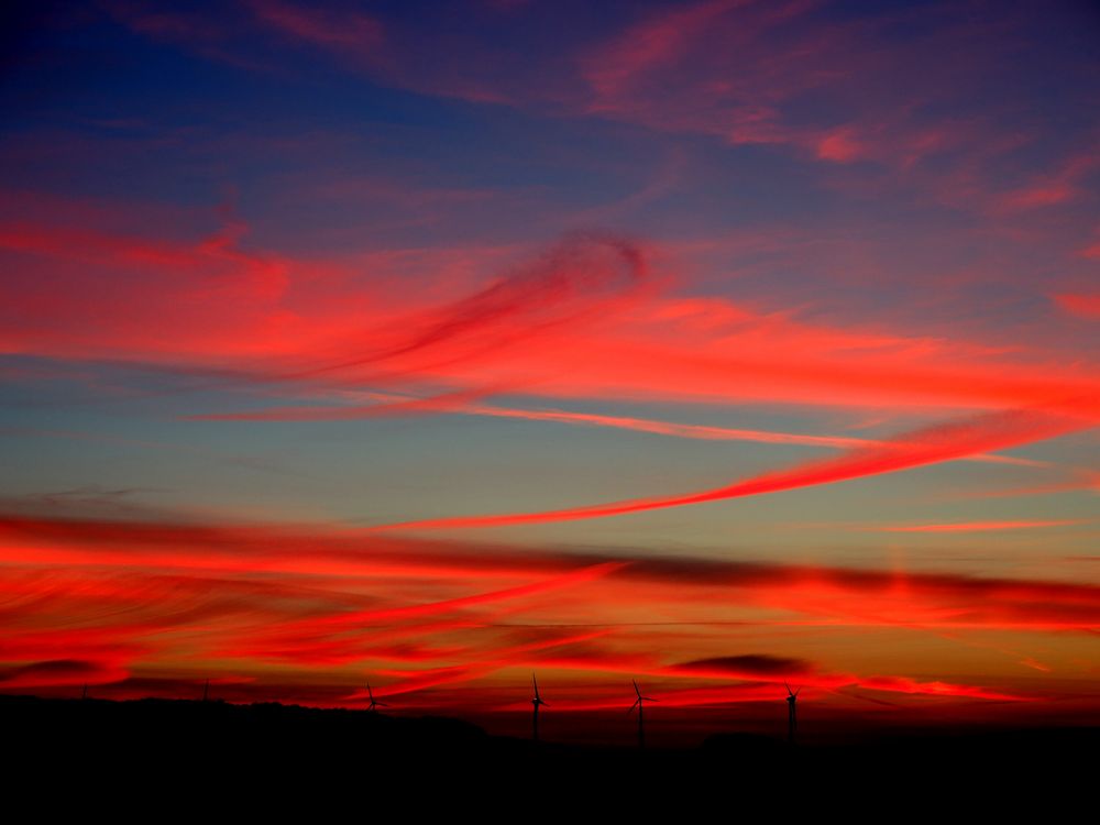 Sonnenuntergang am Vollmond, bei...............