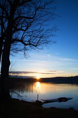 Sonnenuntergang am Waginger See