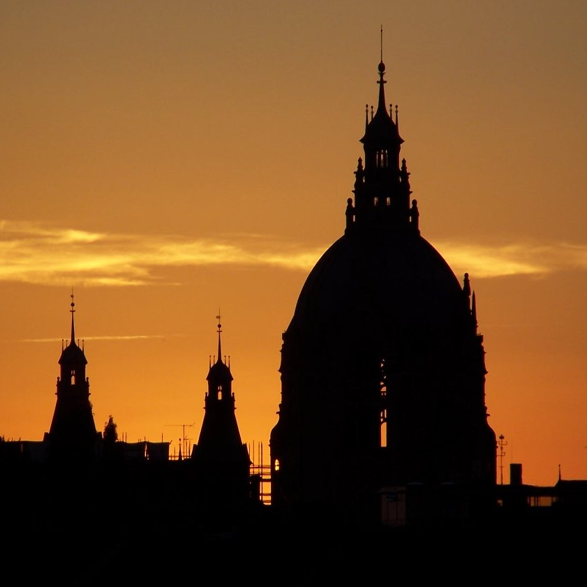 Sonnenuntergang am Wahlabend