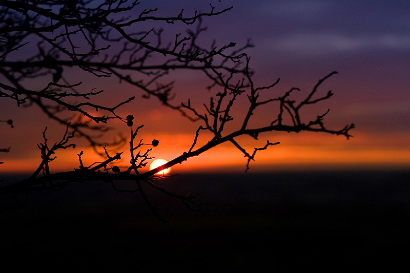 Sonnenuntergang am Walberla