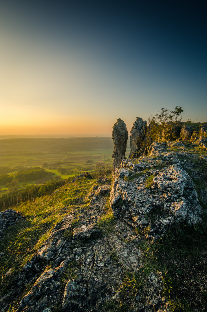 Sonnenuntergang am Walberla