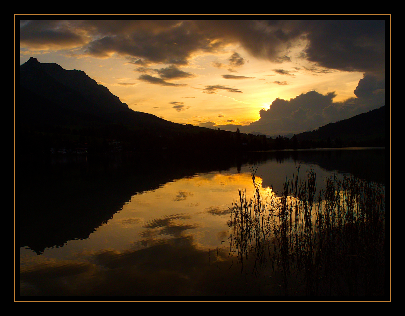 Sonnenuntergang am Walchsee