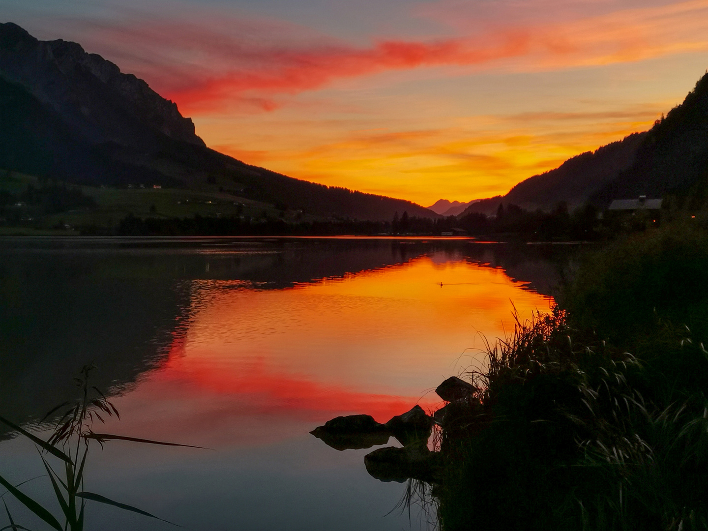 Sonnenuntergang am Walchsee