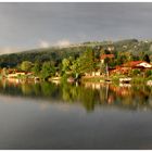 Sonnenuntergang am Waldschacher See