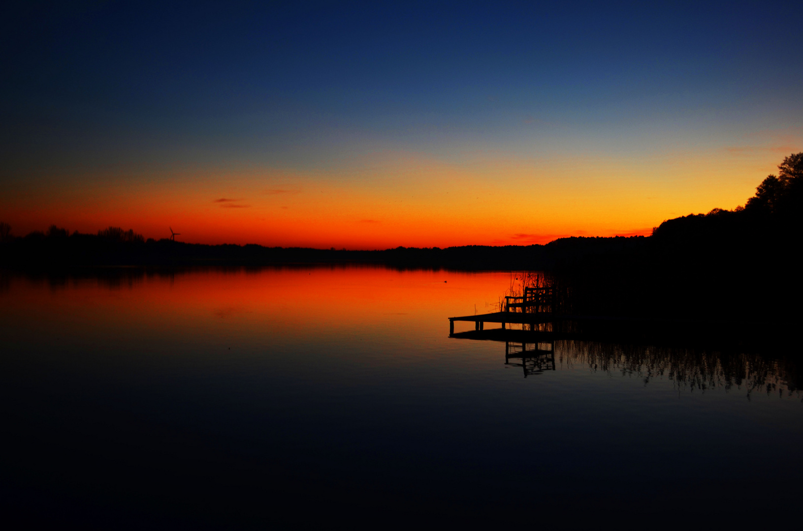 Sonnenuntergang am Wandlitzsee