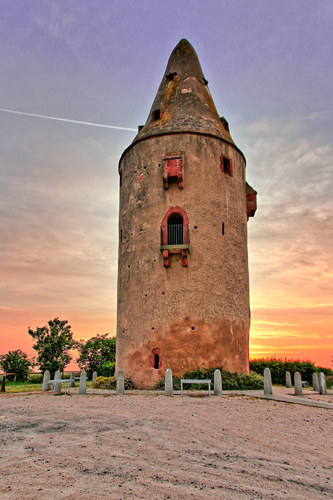 Sonnenuntergang am Warturm