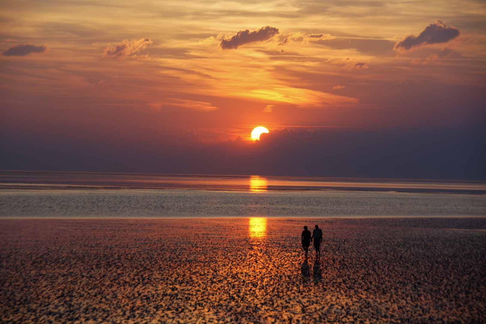 Sonnenuntergang am Watt