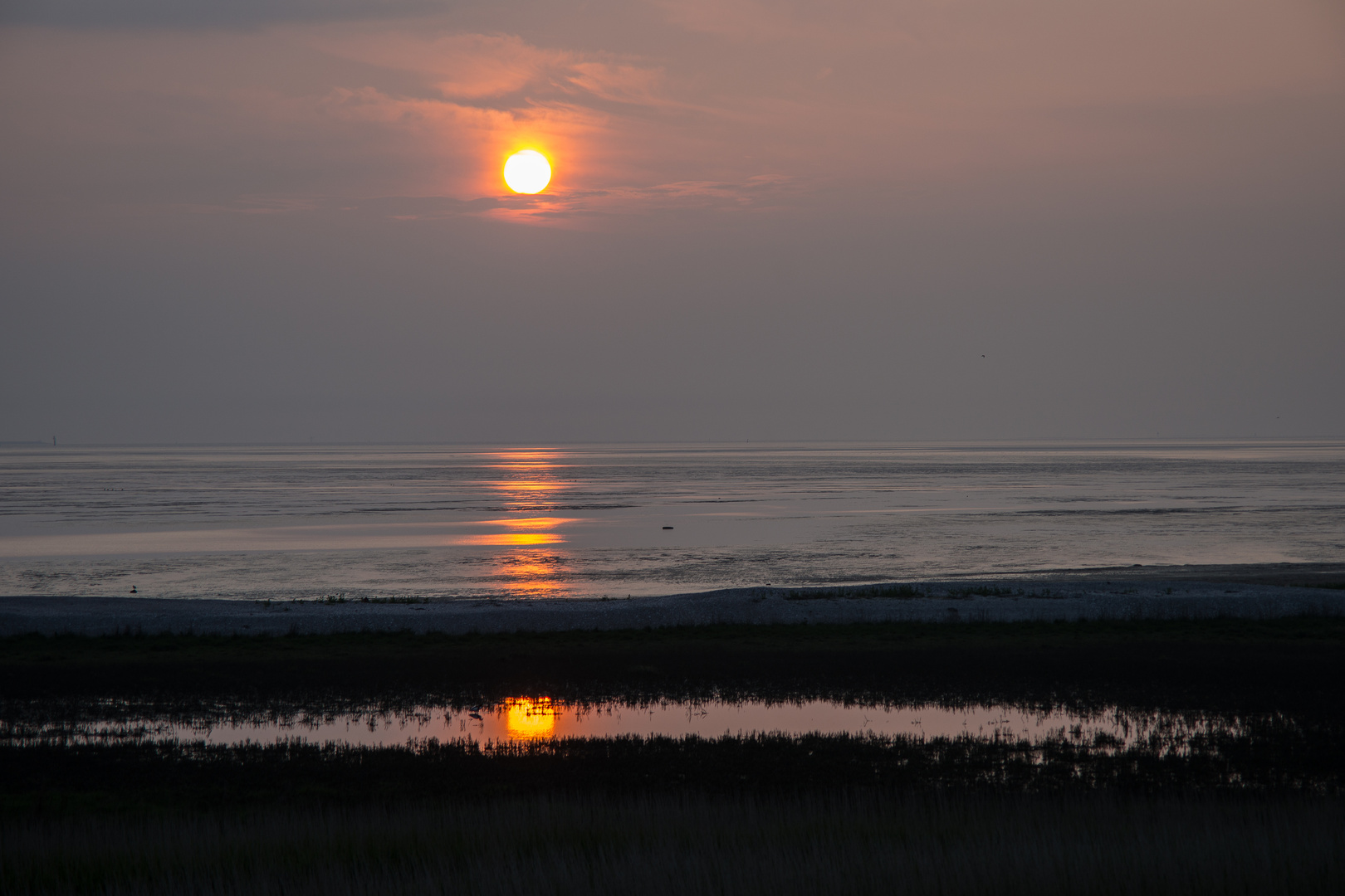 Sonnenuntergang am Watt