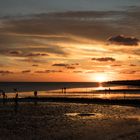 Sonnenuntergang am Watt in Büsum