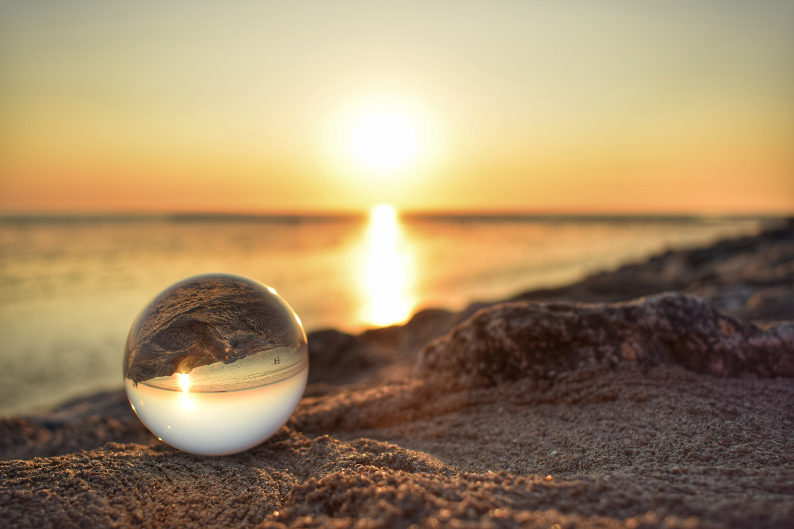 Sonnenuntergang am Wattenmeer