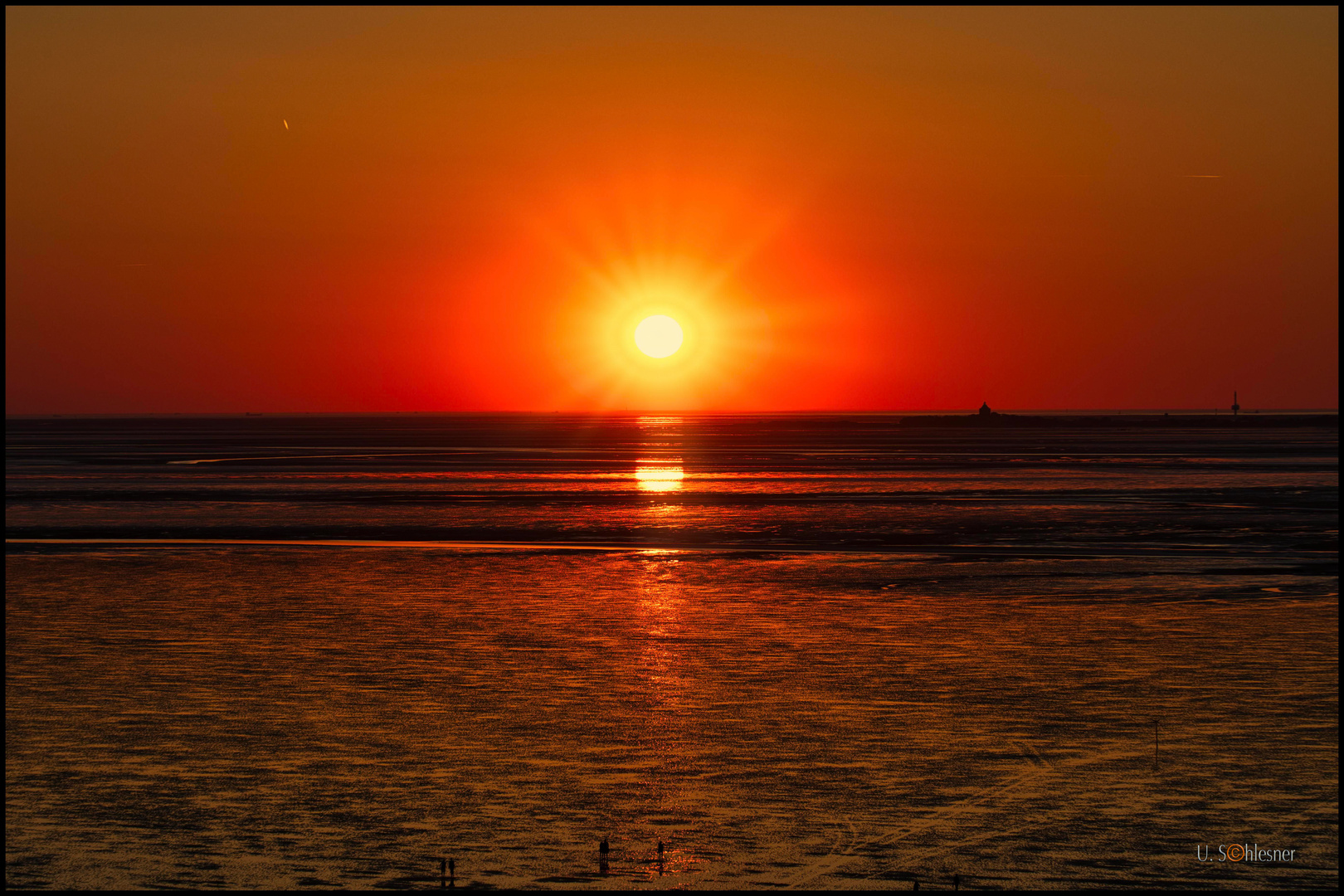 Sonnenuntergang am Wattenmeer