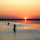 sonnenuntergang am wattenmeer