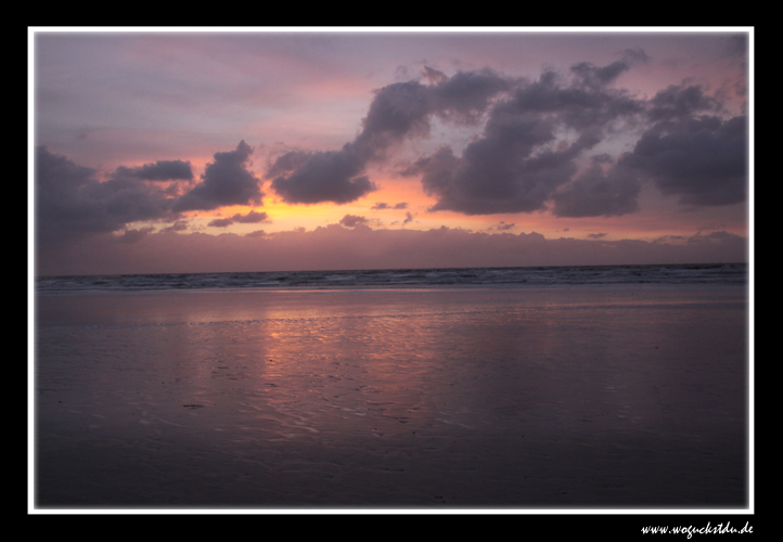 Sonnenuntergang am Wattenmeer