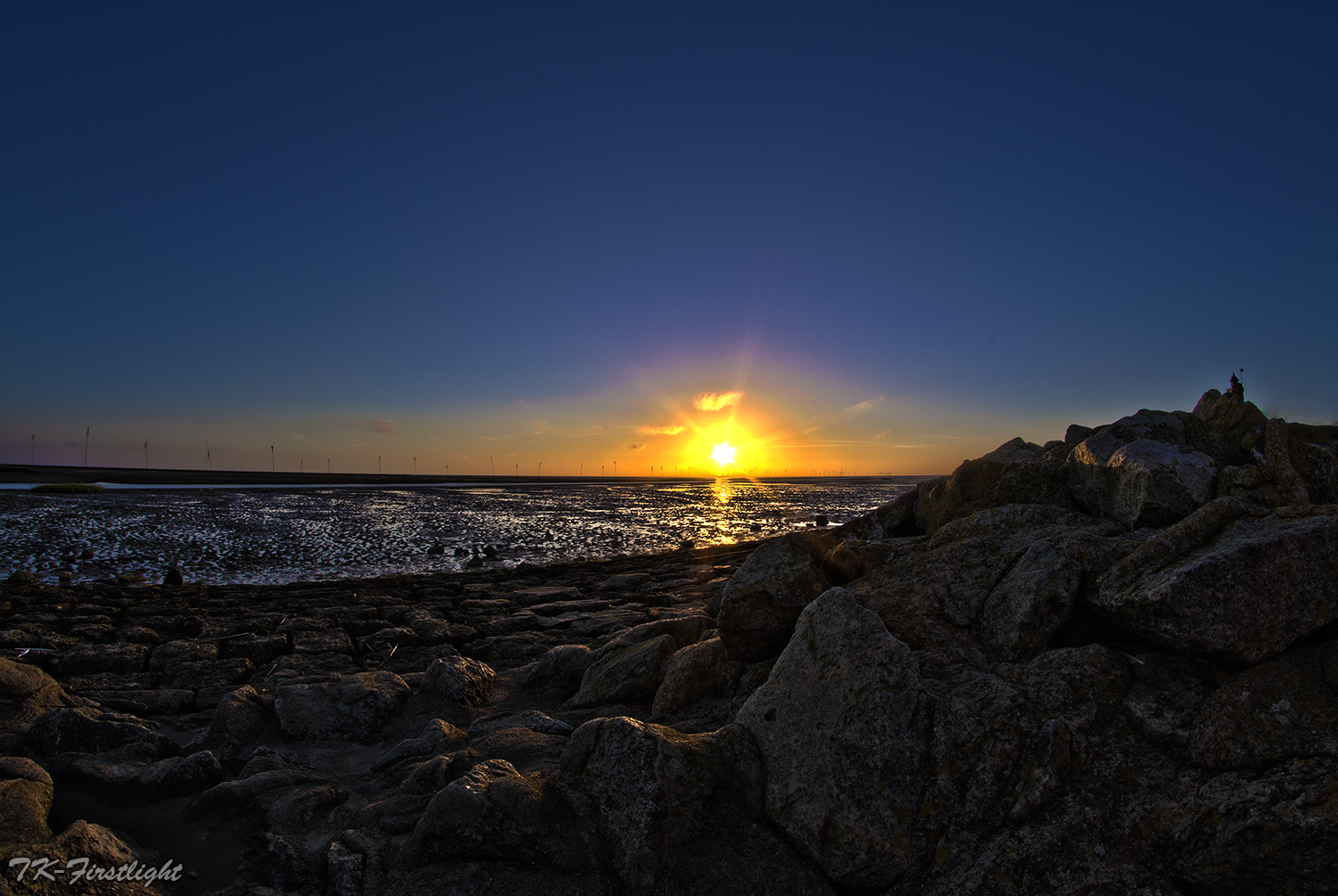 Sonnenuntergang am Wattenmeer