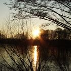 Sonnenuntergang am Weiher