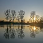 Sonnenuntergang am Weiher